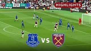 West ham vs Everton highlights  Premier League 2024  FC 24 gameplay [upl. by Arlyne450]