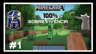 Minecraft Bedrock 100 survival 1 [upl. by Adnole]