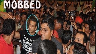 Salman Khan Mobbed  Fans Go Crazy [upl. by Sauncho]