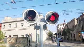 Figueres Railway Crossing Catalonia [upl. by Llenyr]