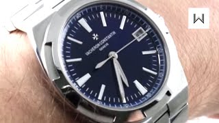 Vacheron Constantin Overseas Auto BLUE DIAL 4500V110AB128 Luxury Watch Review [upl. by Schonfeld633]