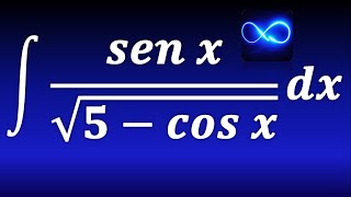 Integral trigonométrica con raíz cuadrada en denominador forma vn [upl. by Annadal489]