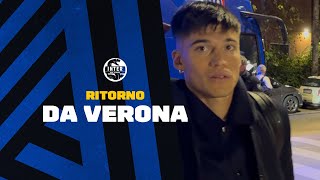 Il ritorno dell’Inter da Verona InterPerSempre [upl. by Oirasec]