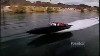 Powerboat tests the Vector V280R quotBatBoatquot [upl. by Wolsniw809]