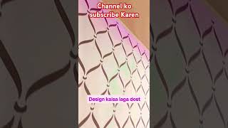 Stencil design asianpaint home howtomakepaintingonwall interiordesign painter youtubeshorts [upl. by Hanny]