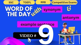 Expand Your Vocabulary  One Word everyday  10OCT2024 [upl. by Tobin]