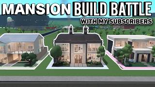 750K MANSION BUILD BATTLE IN BLOXBURG [upl. by Asilenna]