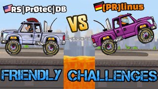 PrØteCT vs PRlinus  Friendly Challenges  Hill Climb Racing 2 [upl. by Suirred]