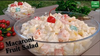 Easy Macaroni Fruit Salad Recipe  How to Make Macaroni Fruit Salad [upl. by Nicolella567]