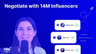 Outreach amp Negotiate with 14M Influencers In Minutes [upl. by Aziaf]