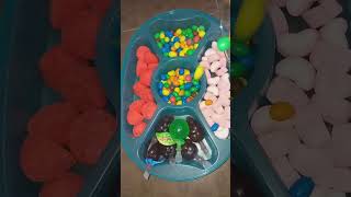 ASMR filling plater with MampM🍫jellyace🍬marshmallow 🍡😋 shorts asmr sweets viralvideo ❤🇰🇼 [upl. by Lanevuj]