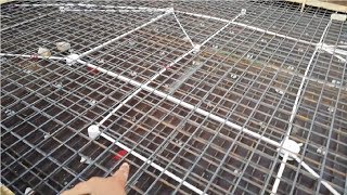 Electrical conduits in rcc roof slab [upl. by Aihsitan]