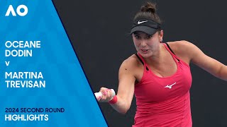 Oceane Dodin v Martina Trevisan Highlights  Australian Open 2024 Second Round [upl. by Egni]