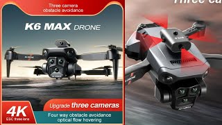 K6Max Mini Drone 4K Professinal Three Cameras Wide Angle Optical Flow Localization [upl. by Candless]