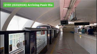 Speed Restriction LiftedSMRT C151 023024 arriving Pasir Ris [upl. by Laenaj]