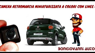 installazione retrocamera posteriore Fiat 500 500L 500X uconnect 7 [upl. by Shea]