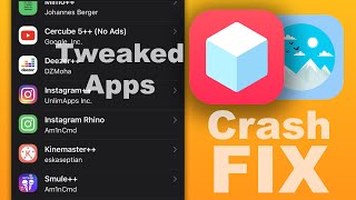 Tweaked Apps CRASH FIX  if NOT Opening iPhone amp iPad [upl. by Elianore]