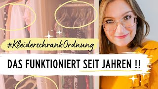 MEHR PLATZ und ORDNUNG ✨ Kleiderschrank organisieren [upl. by Sidoon]