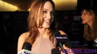 Angelina Jolie Interview at the Palm Springs Film Festival  a Celebscom Original [upl. by Ahsertal685]