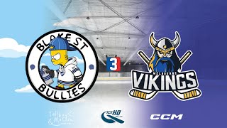 Blake St Bullies v Vikings  Div 3  5th November  IceHQ Rec League ice hockey [upl. by Arnst]