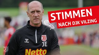 Joe Enochs nach Testspiel gegen DJK Vilzing  Jahnelf Hautnah [upl. by Elsy389]