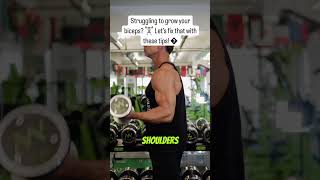 Struggling to grow your biceps 🏋️‍♂️ Let’s fix that with these tips ��� [upl. by Rajiv]