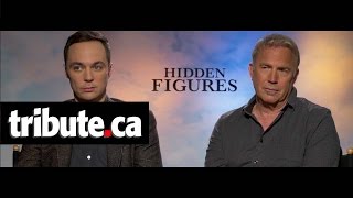 Kevin Costner amp Jim Parsons  Hidden Figures Interview [upl. by Myrtle]