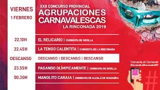 1º dia Semifinales Carnaval La Rinconada 2019 [upl. by Hannala46]