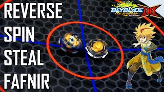 REVERSE SPIN STEAL FAFNIR Beyblade Burst DB Fafnir  Beyblade Burst Dynamite Battle [upl. by Drannel]