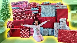 Best Christmas Ever Tiana Opening Christmas Presents Compilation Family Fun [upl. by Yellhsa]