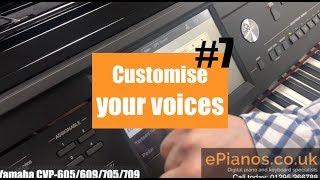 Clavinova Clinic 7  How to customise voices on Yamaha CVP digital pianos [upl. by Analli898]