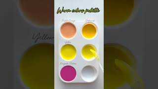 Making Unique Warm Colors 🎨 art asmr asmrart relaxing satisfying colormixing colors [upl. by Dehsar968]