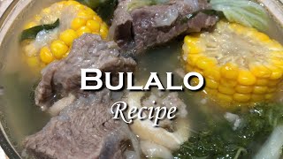 BULALO RECIPE  BEEF SHANK SOUP  PANLASANG PINOY STYLE SIMPLENG PAGLUTO NG BULALO WITH BONE MARROW [upl. by Crenshaw]