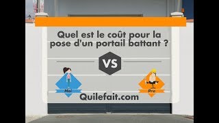 Prix dun portail battant  Par moi ou un pro [upl. by Westhead]