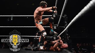 Johnny Gargano stomps on Tommaso Ciampa in barbaric Unsanctioned Match NXT TakeOver New Orleans [upl. by Feerahs]