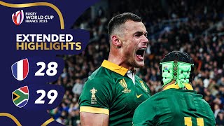 The greatest match EVER  France v South Africa  Rugby World Cup 2023 Extended Highlights [upl. by Antipus168]