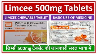 Limcee 500mg Tablet Basic use Daily dose Side effect लिम्सी 500mg टैबलेट की जानकारी सरल भाषा में [upl. by Lahtnero810]