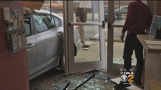 Driver Crashes Into Aspinwall Business After Mixing Up Gas Brakes [upl. by Atnohsal853]