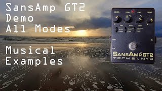 SansAmp GT2 Demo  All Modes Musical Examples Marshall Fender amp Mesa Boogie [upl. by Aigroeg737]