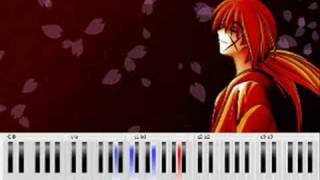 Rurouni Kenshin  Departure piano tutorial part 2 [upl. by Yerrok275]