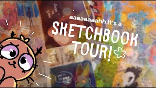 🌠 moleskine sketchbook tour 🌠 [upl. by Seiden]