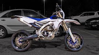 WR450F Supermoto Highway Commute [upl. by Akenehs]