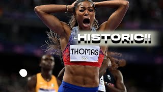 Gabby Thomas Made History In Paris Olympics 2024 Olympics [upl. by Luo]