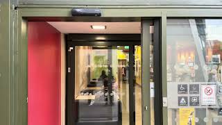 Dormakaba and Dorma ES 200 Automatic door at McDonald’s Mercury shopping centre Romford [upl. by Arnoldo]