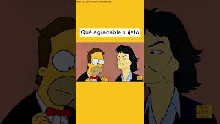 QUÉ AGRADABLE SUJETO  HOMERO conoce a George Harrison shorts shortsvideo [upl. by Ativet]