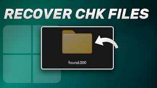 Show and Recover CHK Files from found000 Folder on Windows [upl. by Ellehcal]