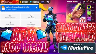 🔥APK MOD DIAMANTES INFINITOS NO FREE FIRE ATUALIZADO EM 2024 [upl. by Ardnayek]