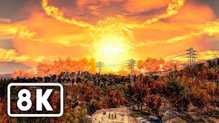 FALLOUT 4 Nuclear Explosion Scene 8K 60FPS [upl. by Gore]