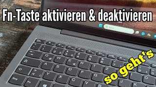 FnTaste aktivieren und deaktivieren am Laptop Windows 1011 [upl. by Russom]