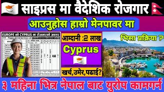 Cyprus working visa for Nepali  Cyprus country working visa 2025  Cyprus working visa [upl. by Issim]